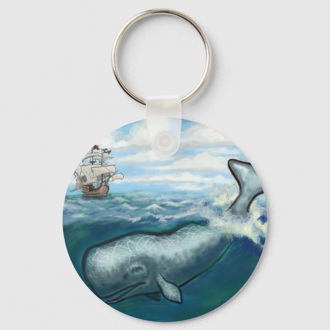Whale Ho Keychain (Front)