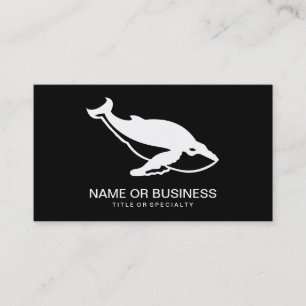 whale icon business card