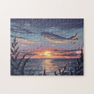 Whale in clouds jigsaw puzzle