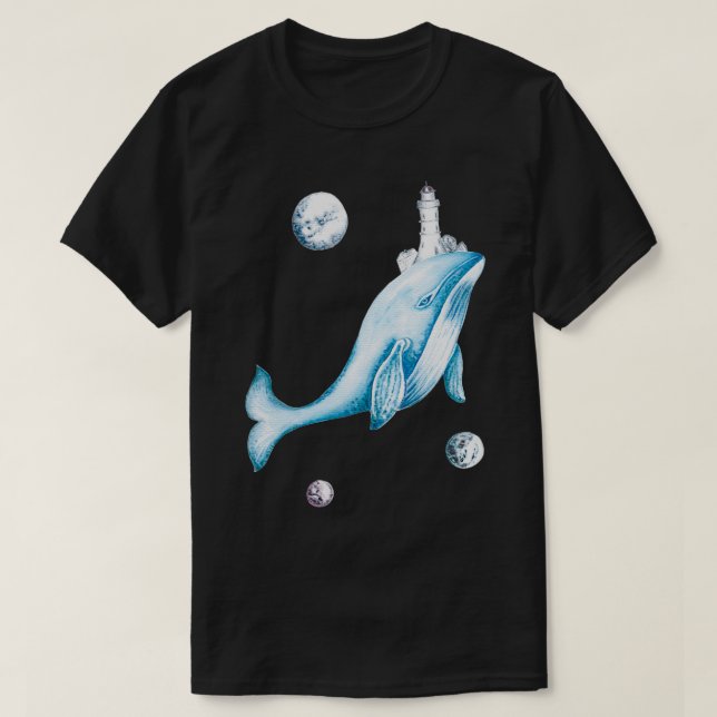 whale in space 2 T-Shirt (Design Front)