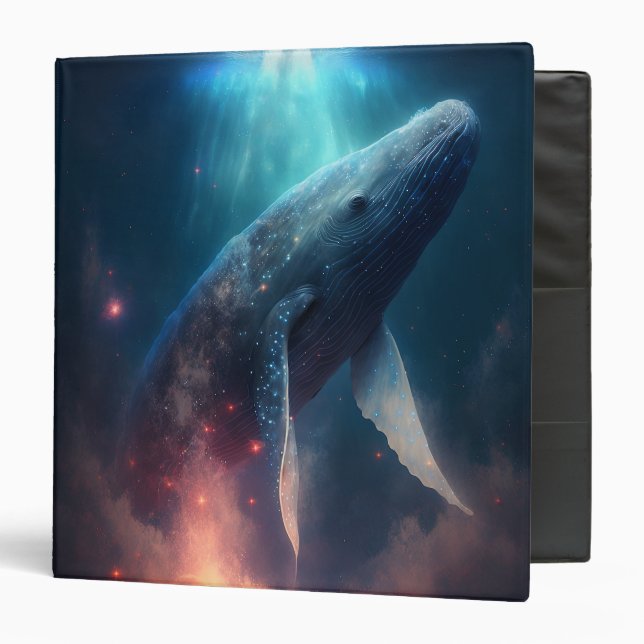 Whale In The Sky Fantasy Art Binder (Front/Inside)