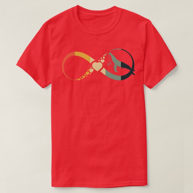 Whale Infinity vintage T-Shirt (Design Front)