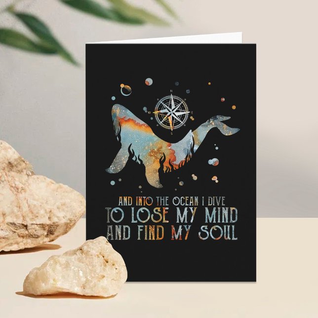 Whale Into The Ocean I Dive To Lose My Mind Sea Card (Creator Uploaded)