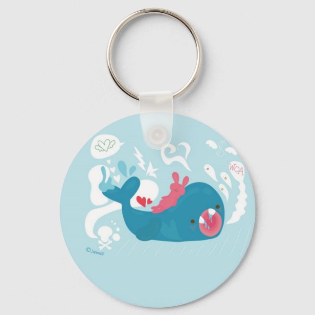 whale!!!!!! keychain (Front)