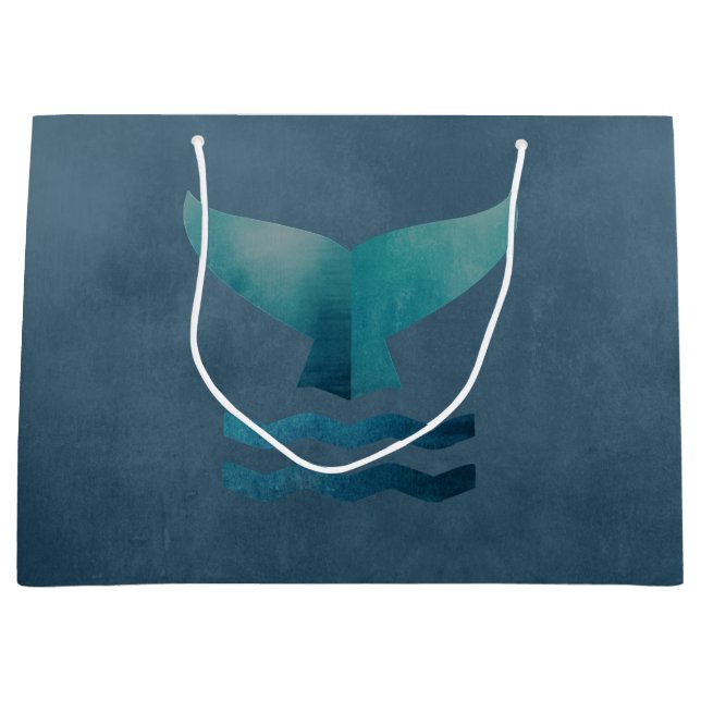 whale large gift bag (Front)