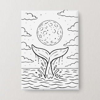 Whale Moon Dive | Ocean Night Sky Tee | Cosmic Sea