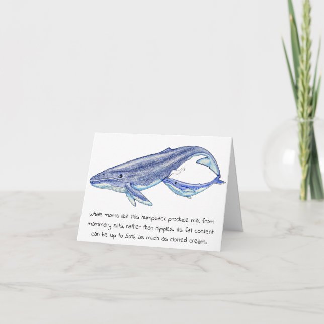 Whale Mother's Day Card (Front)
