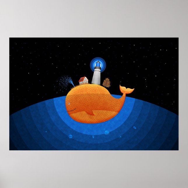 Whale (Night) Poster (Front)