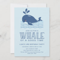 Whale Of A Good Time Baby Boy Birthday Party