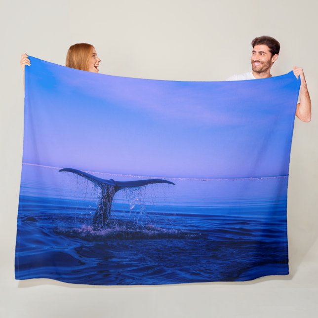 WHALE of a TALE Fleece Blanket (In Situ)
