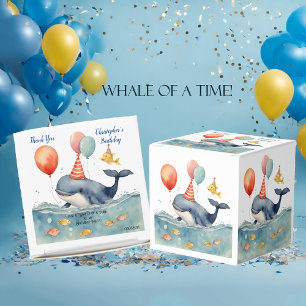Whale of a Time Boy's Birthday Favor Box