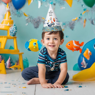 Whale of a Time Boys Birthday Party Hat