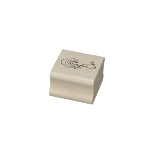 Whale Of A Time Rubber Stamp