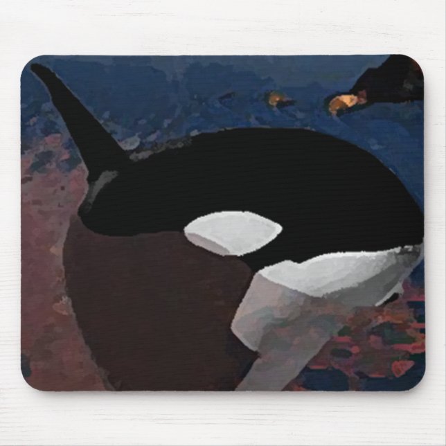 Whale Painting Mousepad (Front)