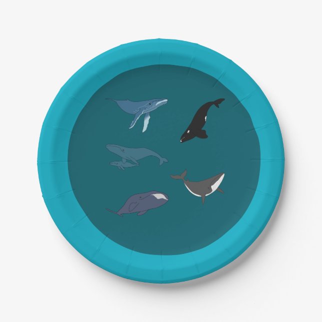 Whale Paper Plate (Front)