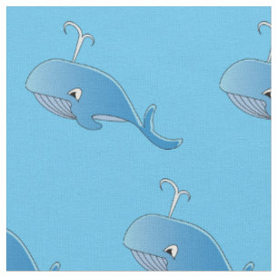 Whale Pattern - Custom Combed Cotton (56" width) F Fabric