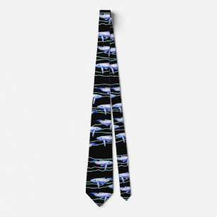 Whale Pattern Neck Tie