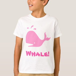 Whale! Pink. Customizable T-Shirt