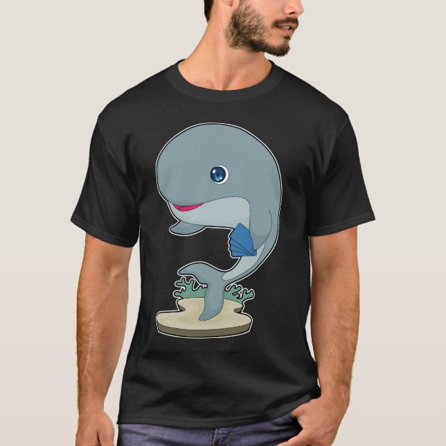 Whale Poker Poker cards Card game T-Shirt (Front)