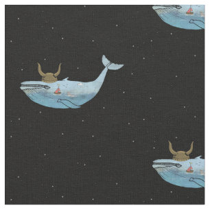 Whale Print Fabric
