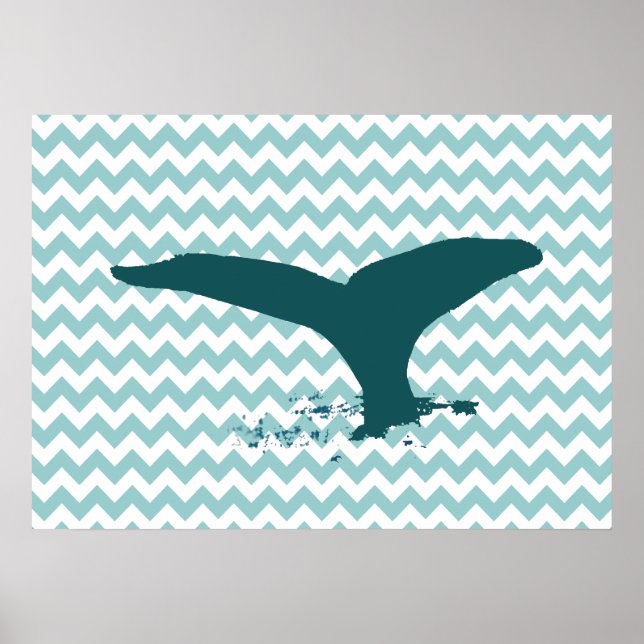 whale print wall decor (Front)