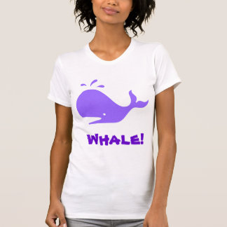 Whale! Purple. Customizable T-Shirt