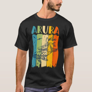 Whale Retro Aruba Caribe Matching Friends  Family T-Shirt