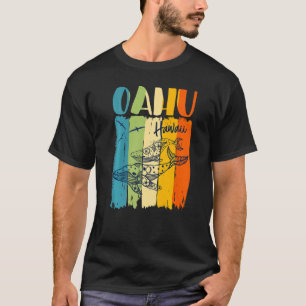 Whale Retro Oahu Hawaii Matching Best Friends Fami T-Shirt