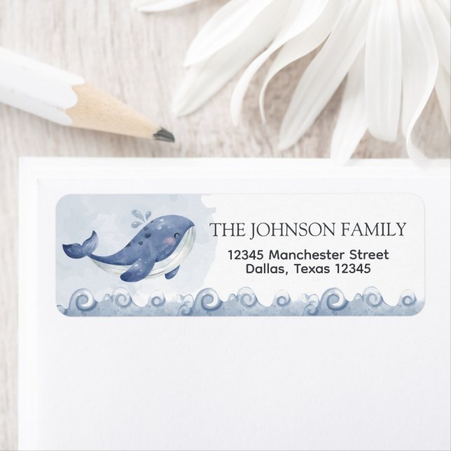Whale Return Address Label (Insitu)
