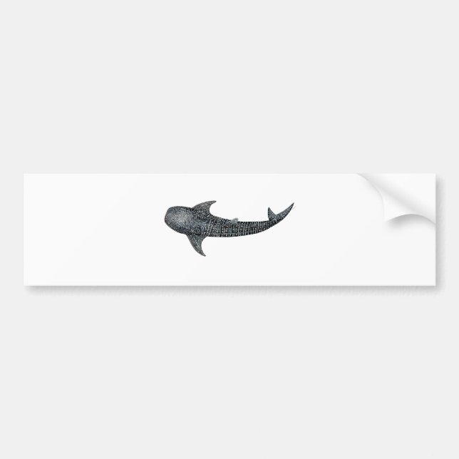 Whale shark bumper sticker (Front)