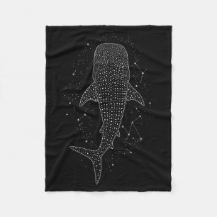 Whale Shark Constellation Marine Life For Animal L Fleece Blanket