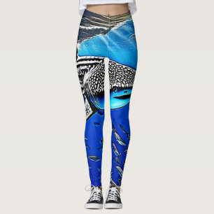Whale Shark Majesty Design Leggings