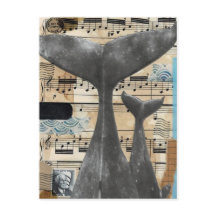 "Whale Song" - Carte postale conçue exclusivement