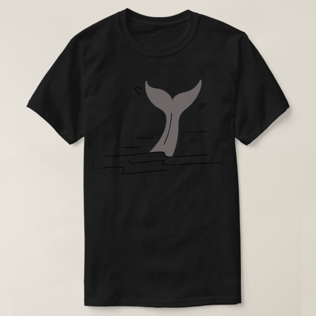 whale tail 6 T-Shirt (Design Front)