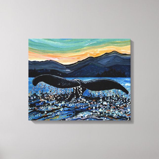 Whale Tail Canvas Print (Front)
