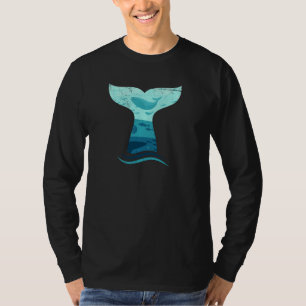Whale Tail in Waves Orca Killer Whale Ocean Pul Ho T-Shirt