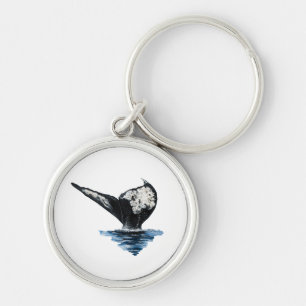 Whale Tail Keychain