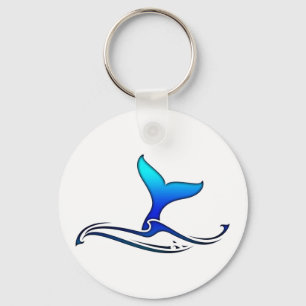 Whale Tail Keychain