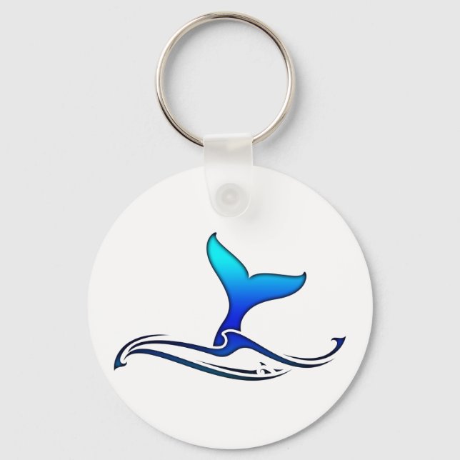 Whale Tail Keychain (Front)