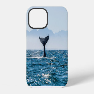 Whale Tail Seascape: Dramatic Water. iPhone 12 Case