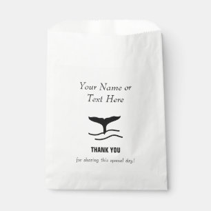 Whale Tail Thank You Favour Bag