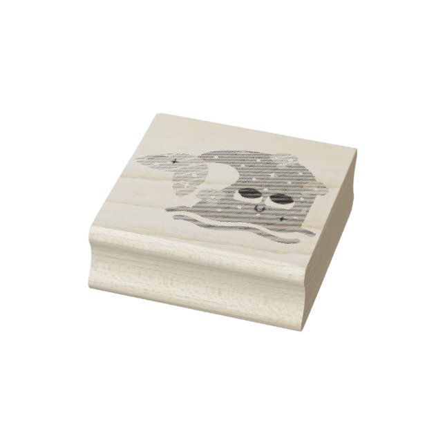 Whale tale rubber stamp (Stamp)