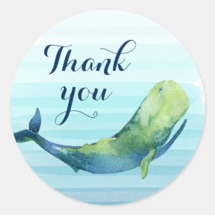 Whale Thank You Sticker