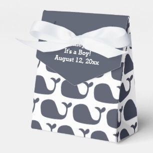 Whale Theme Baby Shower Favour Boxes