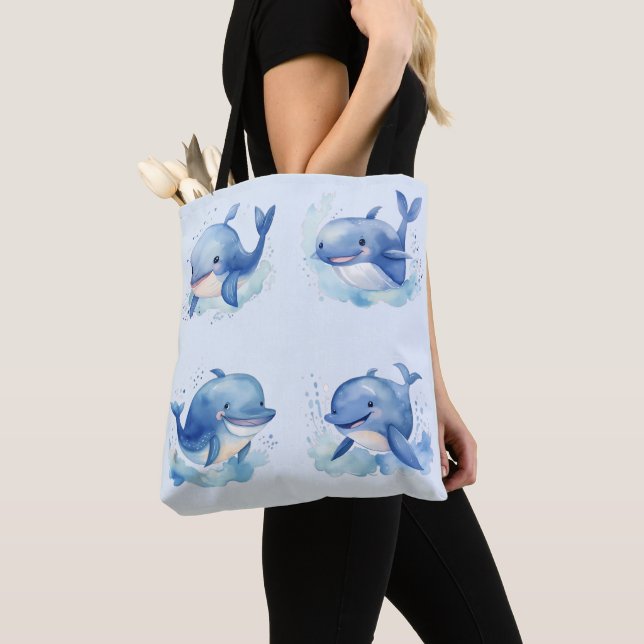 Whale  tote bag (Close Up)
