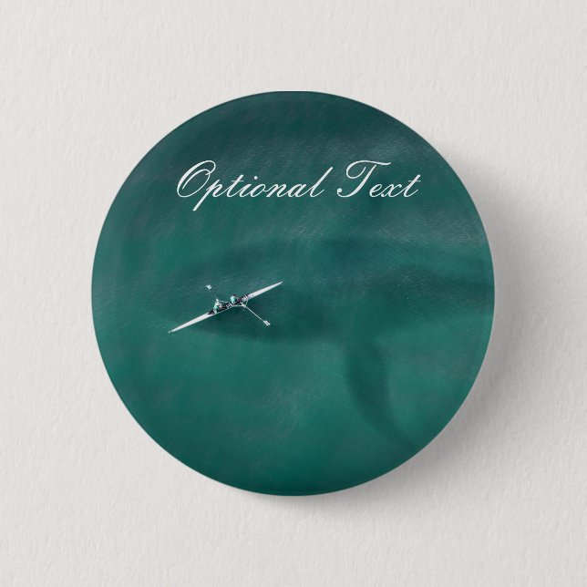 Whale Under Boat: Never Alone at Sea 2 Inch Round Button (Front)