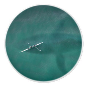 Whale Under Boat: Never Alone at Sea Ceramic Knob