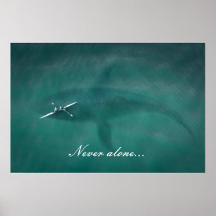 Whale Under Boat: Never Alone at Sea Poster