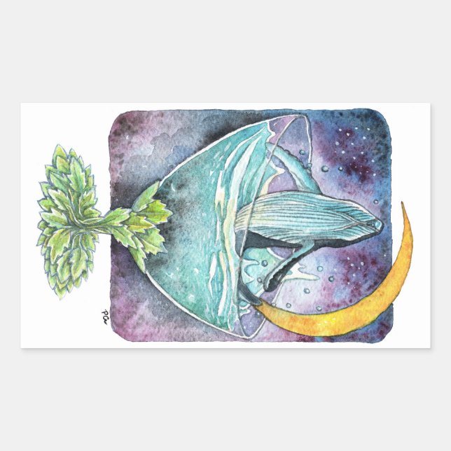 Whale Under The Moon Sticker (Front)