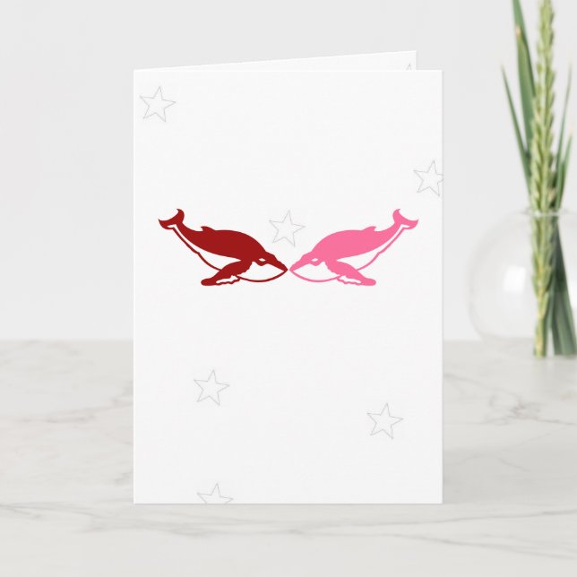 Whale Valentine's Day Card (Front)